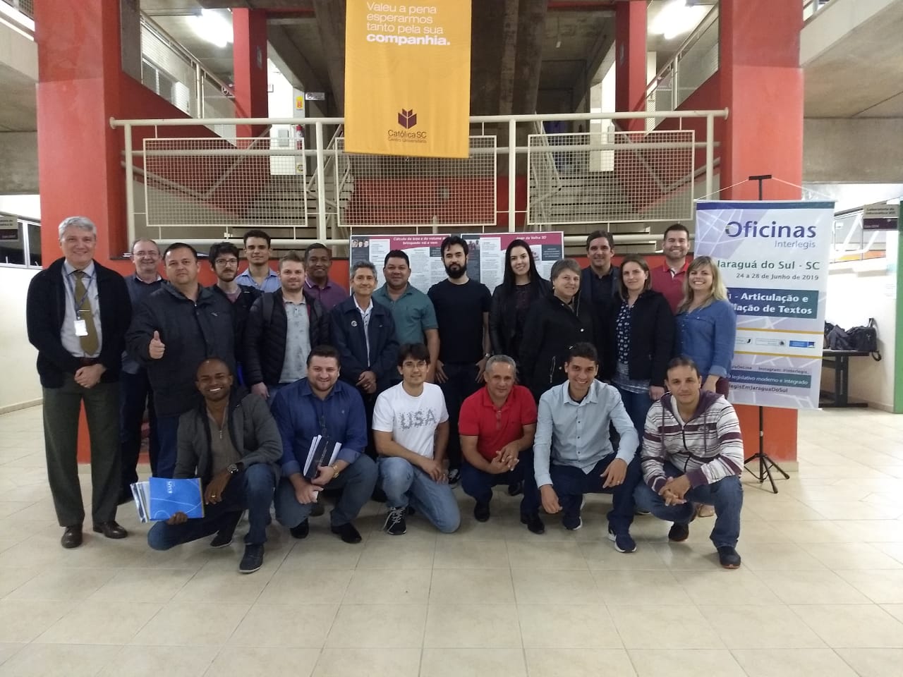 Foto do Curso em Jaraguá do Sul, do Interlegis, sobre SAPL.