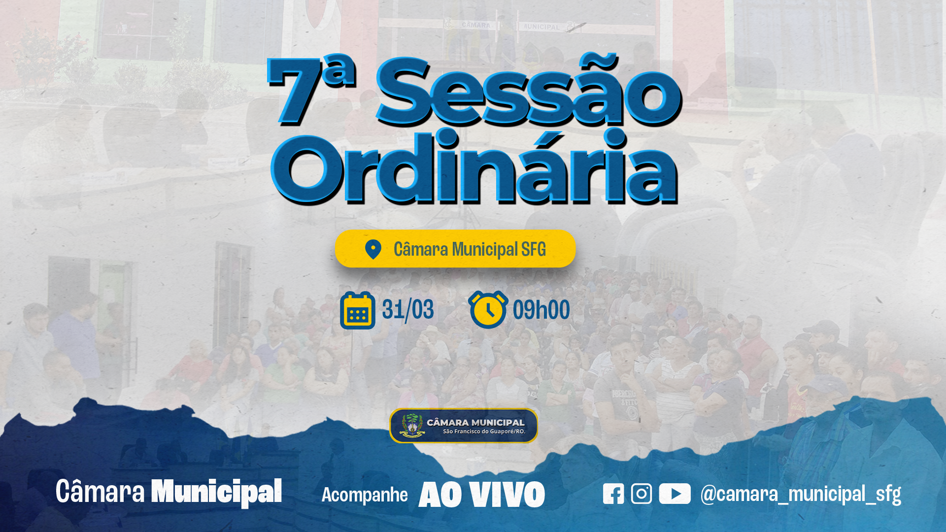Ordem do Dia da 07ª Sessão Ordinária de Segunda-Feira dia 28/03/2025.