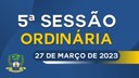 Ordem do Dia da Sessão Ordinária de segunda feira dia 27/03/2023.